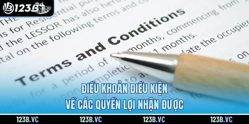 Điều khoản điều kiện về các quyền lợi nhận được