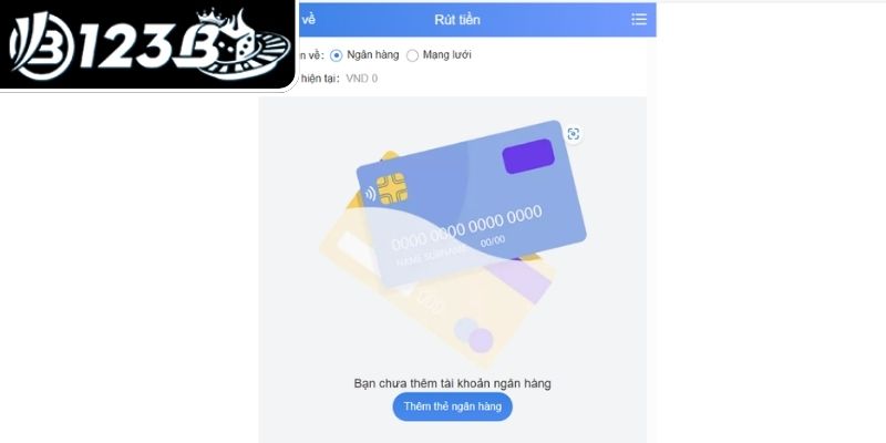 Các hình thức rút tiền 123B