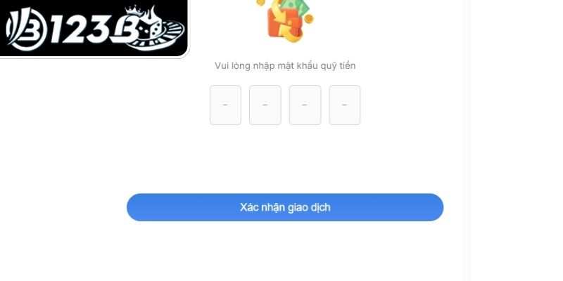 Lưu ý để rút tiền 123B